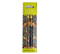 Puckator William Morris Twin Pen Set - Great Gifts for Students From Teachers - End of term Pen as Class Gifts for Pupils - Student Starter Pack Pen