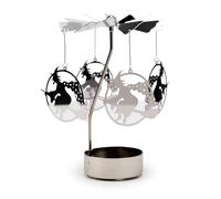 Puckator Witch Rotating Carousel Spinning Tea Light Candle Holder - Living Room Accessories - Witch themed - Home Decoration - Ornaments - Candle Holder - Table Centrepiece Decoration