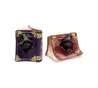 Puckator Witches Black Cat Mischievous Spell Book - Ornaments For The Living Room Home - Gothic Witch Gifts - Cute Goth Gifts For Women - Ornament Ornaments For Cat Lovers - Home Decor - Figurine