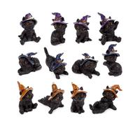 Puckator Witches Magical Black Cat World Figures WS163C | Acotis - Resin