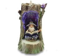 Puckator Wizards Crystal Cave LED Backflow Incense Burner - Home Zen Meditation Decor Accessories - Incense Waterfall Cone Burner Spiritual Feng Shui Gothic Goth Relaxation Gifts Gift Desk Ornaments