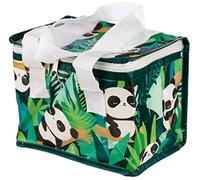 Puckator Woven Cool and Lunch Bag with Pandarama Design - Insulated Lunch Bag for Women Men Children - Lunch Box Bag for Work & School - Beach and Picnic Accessories - Childrens Lunch Box - Cool Bags