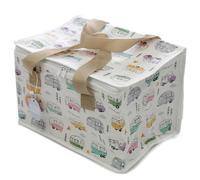 Puckator Woven Picnic Cool Bag with Wildwood Design - Insulated Camping Bag - Beach Accessories for Women Men Family - Large Lunch Bags - Packed Lunch Bag - Picnic Box - Collapsable Lunchbag