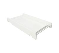 Puckdaddy Mika Changing Board - 87x44.5 cm, White Wooden Changing Mat for Baby Cot