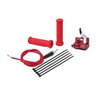 PUCKY New 7/8'' 22mm Thumb Throttle Cable Accelerator Handle Assembly for 50cc 70cc 90cc 110cc 125cc 250cc ATV Quad Go Kart TaoTao Pit Bike (Red)