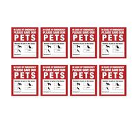 Puco Pet Inside Alert Sticker Warning Labels Waterproof and Durable Dog Cat Save Sticker Decals for Fire Safety Emergency Pet Alert Stickers-Paper