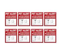 Puco Pet Inside Alert Sticker Warning Labels Waterproof and Durable Dog Cat Save Sticker Decals for Fire Safety Emergency Pet Alert Stickers-Paper