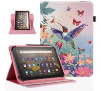 Pudazvi Universal 11 11.5 Inch Android Tablet Case,360 Degree Rotatable Kickstand Multiple Viewing Stand Case Cover for 10.5" 10.9" 11" 11.5" and All 10.5-11.5 Inch Touchscreen Tablet,Bird Flower