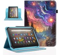 Pudazvi Universal 11 12 Inch Android Tablet Case,360 Degree Rotatable Multiple Viewing Stand Cover for 10.9" 11" 11.5" 12" and All 10.9-12 Inch Touchscreen Tablet,Sky Grove