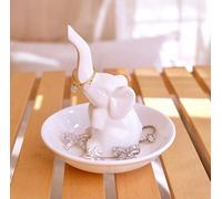 PUDDING CABIN Elephant Ring Holder Ring Dish, Elephant Gifts for Women Christmas,Elephant Gift for Mom Birthday Gift for Women,Wedding Gift for Bridesmaid, Valentine's Day Mother's Day Gifts for Mom