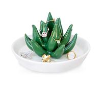 PUDDING CABIN Succulent Ring Holder Dish Cactus Gift for Women Birthday Gift for Mom Friend Bridesmaid Wedding Christmas Valentines Housewarming Gift, Decorative Cacti Decor for Home Gifts