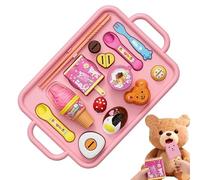 Pudding Feeding Set - PP Strawberry Creative Jelly Toy | 15 Piece Novelty Dessert Cooking Set, Educational Gift for 2-10 Year Old Boys and Girls, 10.7 Inches, 350g