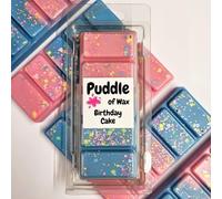 Puddle of Wax - Birthday Cake Soy Wax Melt Snap Bar - 50g - Sweet Scent - Vegan Friendly - Made in the UK