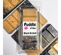 Puddle of Wax - Black Orchid Soy Wax Melt Snap Bar - 50g - Perfume Scent - Vegan Friendly - Made in the UK