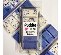 Puddle of Wax - Blueberry Jasmine Soy Wax Melt Snap Bar - 50g - Laundry Scent - Vegan Friendly - Made in the UK