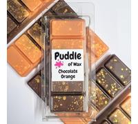 Puddle of Wax - Chocolate Orange Soy Wax Melt Snap Bar - 50g - Sweet Scent - Vegan Friendly - Made in the UK