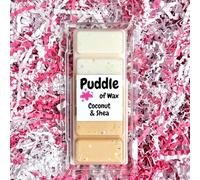 Puddle of Wax - Coconut & Shea Soy Wax Melt Snap Bar - 50g - Calm & Relaxing Scent - Vegan Friendly - Made in the UK
