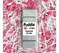 Puddle of Wax - Diamonds For Her Soy Wax Melt Snap Bar - 50g - Perfume Scent - Vegan Friendly - Made in the UK