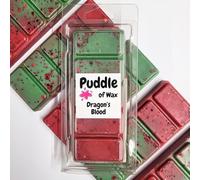 Puddle of Wax - Dragons Blood Soy Wax Melt Snap Bar - 50g - Woody Scent - Vegan Friendly - Made in the UK