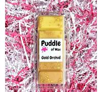 Puddle of Wax - Gold Orchid Soy Wax Melt Snap Bar - 50g - Laundry Scent - Vegan Friendly - Made in the UK
