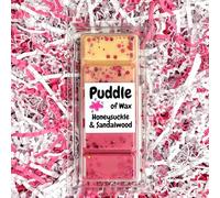 Puddle of Wax - Honeysuckle & Sandalwood Soy Wax Melt Snap Bar - 50g - Laundry Scent - Vegan Friendly - Made in the UK