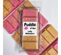 Puddle of Wax - Lady Millionaire Soy Wax Melt Snap Bar - 50g - Perfume Scent - Vegan Friendly - Made in the UK