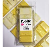 Puddle of Wax - Lemon Sherbet Soy Wax Melt Snap Bar - 50g - Sweet Scent - Vegan Friendly - Made in the UK