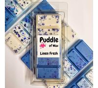 Puddle of Wax - Linen Fresh Soy Wax Melt Snap Bar - 50g - Laundry Scent - Vegan Friendly - Made in the UK