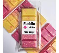 Puddle of Wax - Pear Drops Soy Wax Melt Snap Bar - 50g - Sweet Scent - Vegan Friendly - Made in the UK