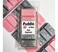 Puddle of Wax - Pink Elephant Soy Wax Melt Snap Bar - 50g - Fruity Scent - Vegan Friendly - Made in the UK