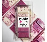 Puddle of Wax - Raspberry Ripple Soy Wax Melt Snap Bar - 50g - Sweet Scent - Vegan Friendly - Made in the UK