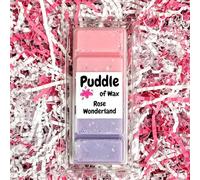 Puddle of Wax - Rose Wonderland Soy Wax Melt Snap Bar - 50g - Laundry Scent - Vegan Friendly - Made in the UK