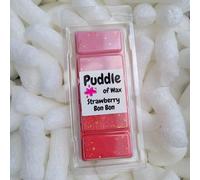 Puddle of Wax - Strawberry Bon Bon Soy Wax Melt Snap Bar - 50g - Sweet Scent - Vegan Friendly - Made in the UK