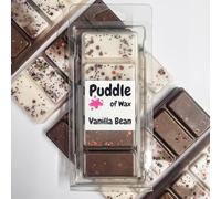 Puddle of Wax - Vanilla Bean Soy Wax Melt Snap Bar - 50g - Sweet Scent - Vegan Friendly - Made in The UK