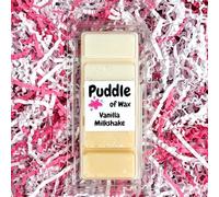 Puddle of Wax - Vanilla Milkshake Soy Wax Melt Snap Bar - 50g - Sweet Scent - Vegan Friendly - Made in the UK