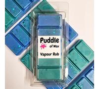 Puddle of Wax - Vapour Rub Soy Wax Melt Snap Bar - 50G - Calm & Relaxing Scent - Vegan Friendly - Made in the UK