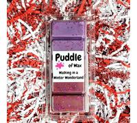 Puddle of Wax - Walking In A Winter Wonderland Soy Wax Melt Snap Bar - 50g - Christmas Scent - Vegan Friendly - Made in the UK