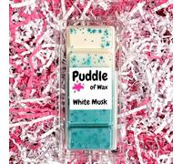 Puddle of Wax - White Musk Soy Wax Melt Snap Bar - 50g - Floral Scent - Vegan Friendly - Made in the UK