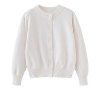 Puddle Suit 6-7 Years Kids Baby Knitted Solid Color Cardigan Uniform Button Up Down Sweaters Jumpers Long Sleeve Tops White 12-18 Months