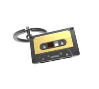 Puddleby Meta(l)morphose® MTM-MT219-04 Men's Key Chain, Cassette Tape, Metal, Key Ring, Key Charm, Unisex, China