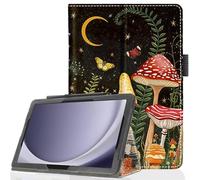 Pudiceva Case for Samsung Galaxy Tab A11+/A9+ Plus 5G 11 Inch 2025/2023 Model, Premium PU Leather Slim Fit Smart Stand Cover with Auto Wake/Sleep,Mushroom
