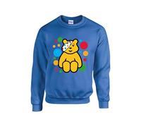 Pudsey 2024 Jumper, Children Need Kids Sweatshirt, Bear Pudsey Jumper, Spotty Day Sweatshirt, Together We Can School Event Unisex Top (Royal Blue, 9 Years)