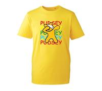 Pudsey Dabbing Bear T-Shirt, Boys Girls Children Spotty Day 2024 Pudsey Day Cartoon Kids Adults Unisex Tee Top (Yellow, XL)