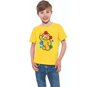 Pudsey Day T-Shirt 2024 - Comic Relief Inspired Bear Design for Children Event in Need, Spotty Waving Eye Patch Hat Tee for Boys & Girls Yellow
