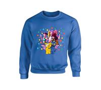 Pudsey Demon Jumper Huntrix Bear Mira Rumi Zoey Merch Sweater Tiger Animation Derpy Heroes Sweatshirt K-Pop Hunters Girls Tee Unisex Kids Top (Royal Blue, 9 Years)