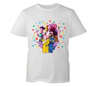 Pudsey Demon T-Shirt Huntrix Bear Mira Rumi Zoey Merch Tshirt Tiger Animation Derpy Heroes K-Pop Hunters Girls Tee Unisex Kids Top (White, 9 Years)