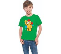 Pudsey Kids' Bear T-Shirt 2024 - Comic Relief Inspired Tee for Children Charity in Need, Spotty Waving Eye Patch Boys & Girls, Green