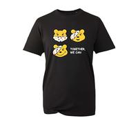 Pudsey Together We Can Bear Faces 2024 T-Shirt, Funny Spotty T-Shirt, Children School Boys Girls Adult Kids Unisex Tee Top (Black, 2XL)