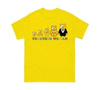 Pudsey Together We Can Spotty Day T-Shirt - Pudsey School Bear Children Need Day 2025 Novelty Gift for Boys Girls Unisex Kids Adults Top (Yellow, 9 Years)
