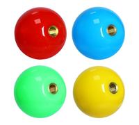 Pueine Joystick Head 4Pcs,Arcade Joystick Ball Top Handle Rocker Round Head,Arcade Kit DIY Replacement Parts(Blue,Green,Red,Yellow)